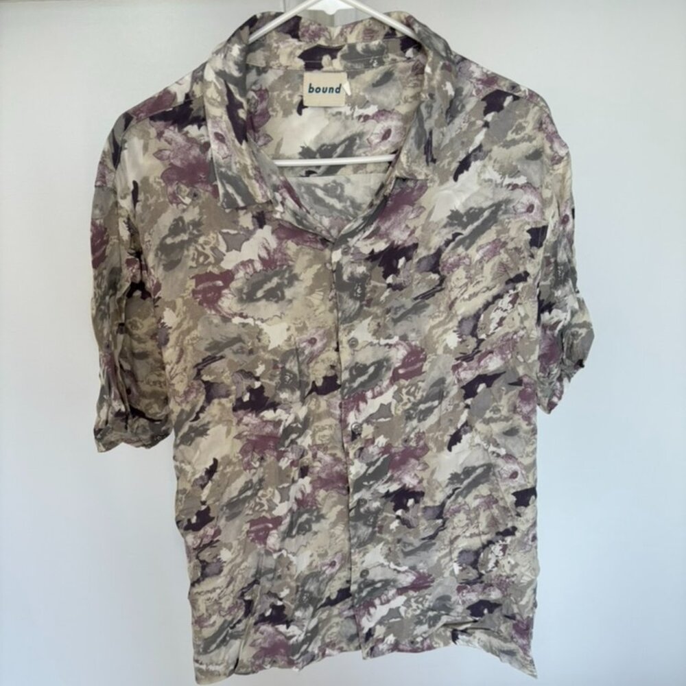 Bound - Retro Marble Rayon Shirt